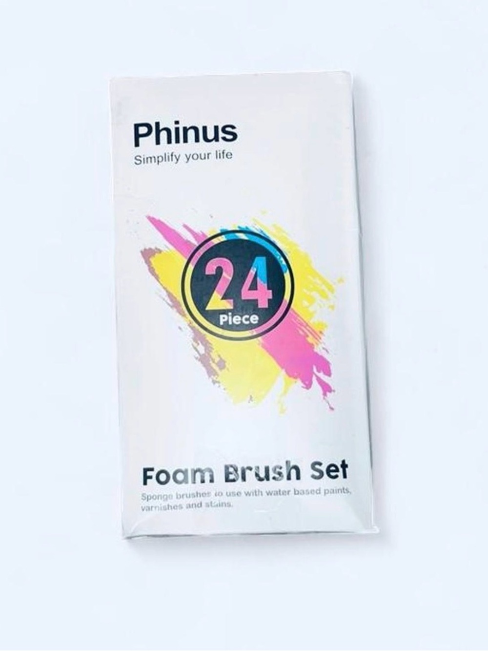 Phinus 24-Piece Foam Brush Set 🎨